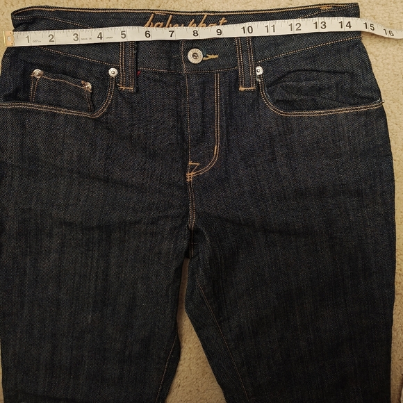 Baby Phat Cuffed Dark Wash Denim Capri Jeans. - Picture 5 of 9